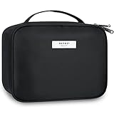 Reise Kosmetiktasche Große Make-up-Tasche Schminktasche Kosmetiktasch Organizer für Damen und Mädchen (Schwarz (Aktualisierung))