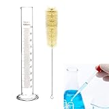 Messzylinder Glas,100 ml,1 Stück mit 1Stück Waschbürste für Dickglas...
