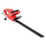 Wiltec Elektrische Heckenschere 520 W, Heckenschneider mit Schnittlänge 450 mm,...