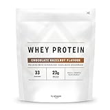 Amazon-Marke: Amfit Nutrition Molkeproteinpulve, Schokolade-Haselnuss, 33...