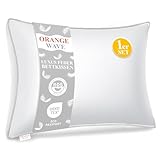 Orange Wave Kopfkissen 40x80cm Federkissen - 3-Kammer Daunenkissen 40x80 Kissen...