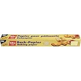 Papstar Backpapierzuschnitte / Backpapierrolle braun, eckig (1 Stück, 25...