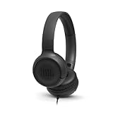 JBL Tune500 On-Ear Kopfhörer mit Kabel in Schwarz – Ohrhörer mit...