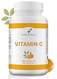 Vitamin C 1000 mg | 90 vegane Tabletten | 3 Monatsvorrat | Immunsystem |...