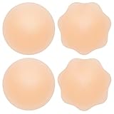 Nippelpads Damen Nipple Cover - 2 Paar - Wiederverwendbare & waschbare Silikon...