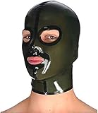 Braune Latex-Maske Aus Gummi, Unisex-Kapuze, Einzigartige Kleidung Für...