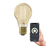 CALEX Smart Filament Glühbirne E27, WLAN LED Beleuchtung mit Alexa...