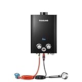 GASLAND BE264B Gas Durchlauferhitzer Propangas 10 Liter Camping...