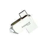 Integral 64GB 360-Dual USB 3.2 Gen 1 Typ A & USB-C Flash-Laufwerk - 5Gbps...