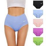 Unterhosen Damen Unterwäsche Weich Baumwolle, 5er Pack Unterwäsche Frauen,...