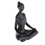 yotijar Keramik Yoga Figur Dekofigur Statue Handwerk zur Deko für Joga,...