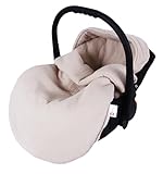 BabyLux Fußsack 90cm für Babyschale, Kinderwagen & Buggy, Minky, ideal für...