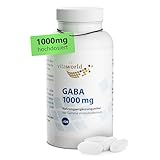 GABA Kapseln hochdosiert 1000mg pro Tag (120 vegane Tabletten) - 4-Monatsvorrat...