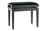 GEWA Pianobank Deluxe Schwarz Matt (leichtgängige Höhenverstellung über...