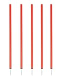 SPORTIKEL24 Slalomstangen 100 cm – ø 32 mm – 5er-Set mit Metallspitze...