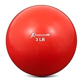 ProsourceFit Unisex – Erwachsene Gewichtete Tonung Übungsball, Rot,...