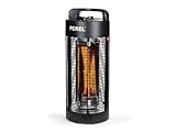 Perel Terrassen-Heizstrahler, 1200 W, Carbon, Kippschutz, 2 Heizstufen,...