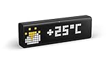 LaMetric LM 37X8 Time WLAN Tischuhr Schwarz Alarmzeiten 1, 20,1 x 6,1 x 3,6...