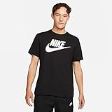 Nike Herren T-Shirt Sportswear Futura Icon, Black/White, L, AR5004-010