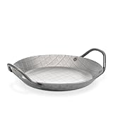 GSW 859035 Gastro Traditionell Eisenpfanne geschmiedet, Servierpfanne mit Zwei...