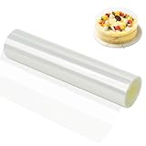 Forbabe Tortenrandfolie 20cm Hoch, Transparent PET Tortenfolie Wiederverwendbar...