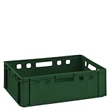 BURI Fleischkiste E2 dunkelgrün 60x40x20cm Lagerkiste Eurobox aus Deutschland...