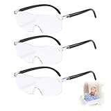 Lupenbrille,Leselupe,3 Stück 300% 500% 800% Vergrößerungsbrille,Lupenbrille...