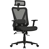 Yaheetech Bürostuhl Ergonomisch, Schreibtischstuhl mit Verstellbarer...