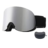 Skibrille HD Anti-Fog-Linse Verstellbarer Linsenriemen Verhindert Blendung...