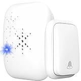 Retoo Türklingel, Funkklingel Batterielose Set, Wasserdicht IP44, Kabellos...