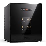 Klarstein Freistehender Weinkühlschrank, 1 Zonen Getränkekühlschrank Klein,...