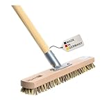 BawiTec Großflächen-Schrubber 40cm Breit mit stabilem Metall-Stielhalter und...