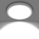 MROOYI LED Deckenleuchte Flach Rund 15W, Deckenlampe Panel für Schlafzimmer...