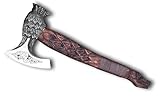 Novahaven Luxuriöse handgeschmiedete Wikinger-Axt – 22 Zoll...