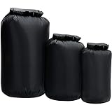 Lixada 3 Stück Dry Bag 8l, 40l und 70l,wasserdichter Packsack Roll Top Dry Sack...