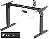 VOSATRON Höhenverstellbarer Schreibtisch Elektrisch Tischgestell mit 2 Starken...