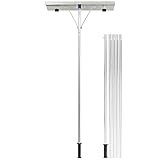 GOPLUS Schneeschieber Dach, Einstellbereich 160-610cm, Schneeschaufel Aluminium...