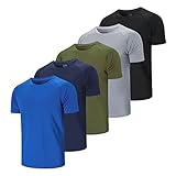 CIMIC 5er Pack Sport Tshirts Herren Funktionsshirt Sportshirt Kurzarm...