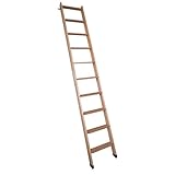 DOLLE Hochbettleiter aus Holz mit 10 Stufen Höhe bis 245 cm Breite: 40 cm inkl....