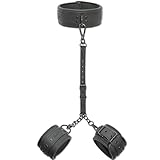 DaniChou® 3in1 Bondage Set mit Halsband & Handfesseln, Premium SM Spielzeug...