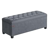 SONGMICS Sitzhocker mit Stauraum, Sitzbank mit Beinen, 40 x 110 x 40 cm...