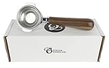Ersatz-Siebträger für LELIT 58 mm Espressomaschinen - Walnuss-Griff, 1 Auslauf...
