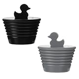 COMNICO Badewannenstopper 2 Stück Universal Abflussstopfen Enten-Wannenstopper...