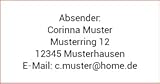 Adressaufkleber, personalisierte Adressetiketten. 280 Stück | 48x25 mm |...