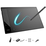 Grafiktablett VEIKK A30 V2 mit 4 Sensortasten und einem Gestenpad, 10x6 Zoll Pen...