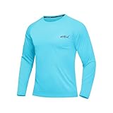 Herren Langarmshirt T-Shirts UV Shirt Sonnenschutz Shirts Atmungsaktiv Schnell...