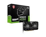 MSI GeForce RTX 4060 Ventus 2X Black 8G OC Grafikkarte -NVIDIA RTX 4060, 8 GB...