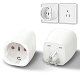 2 Stück Reiseadapter USA Adapter Steckdose für Reisen in die USA, Kanada,...