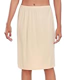 Wikoan Damen Unterrock Kurz Halber Rock Klassische Unterrock Damen Knielang...