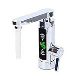 HarBin-Star 3000W Elektrisch Wasserhahn, 360° Drehbarer LED Wasserhahn,...